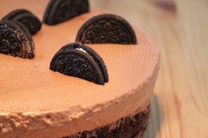 Oreo Chocolate Brownie Cheesecake - whole