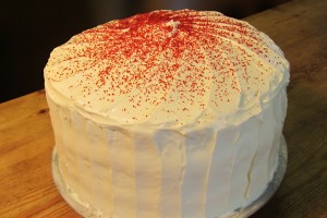 Triple Layer Red Velvet Cake - Whole