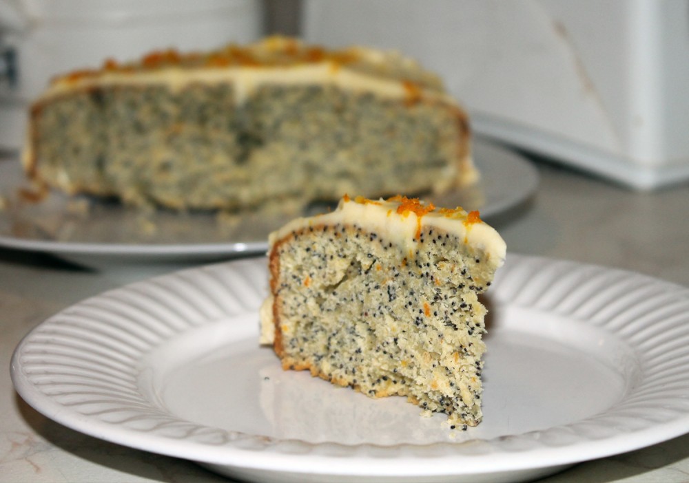 Citrus Poppy Seed Cake Slice