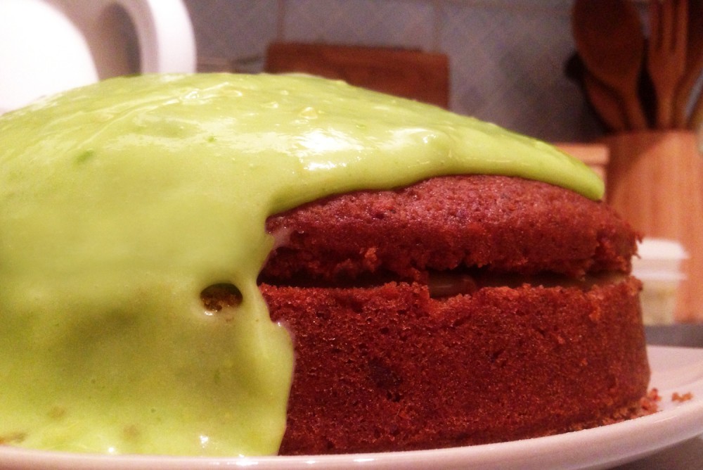 Beetroot Cake with Avocado Icing Recipe